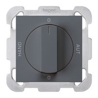 Interruttore rotativo INC 0-Hand-0-Aut. kallysto 2/1L antracite con manopola