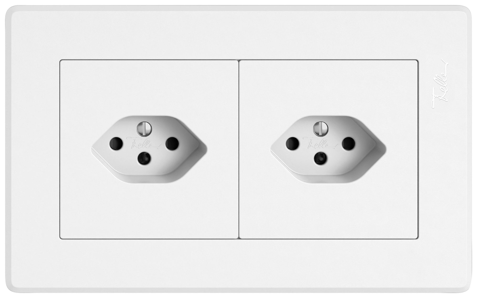 Combinaison ENC EDIZIO.liv SNAPFIX® 1×2 96×156mm 1×T13+1×T13 blanc