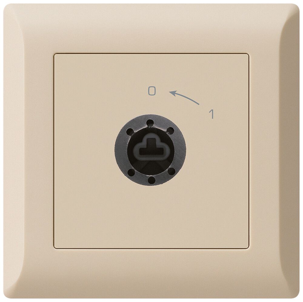 UP-SchwenkTaster 0<-1/1L kallysto.line beige für Schloss ohne Zylind
