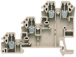 Morsetto per sensori e attuatori WM DLI a vite 2.5mm² 4 contatti beige