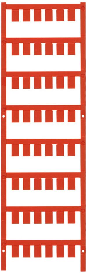 Marqueur d'appareil Weidmüller MultiCard ESG enfichable 10×7mm PA66 rouge