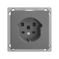 EB-Steckdose EDIZIOdue T25 16A dunkelgrau, Schraubklemmen