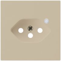 Frontplatte zu Steckdose Hager kallysto 1×T13 beleuchtet H beige