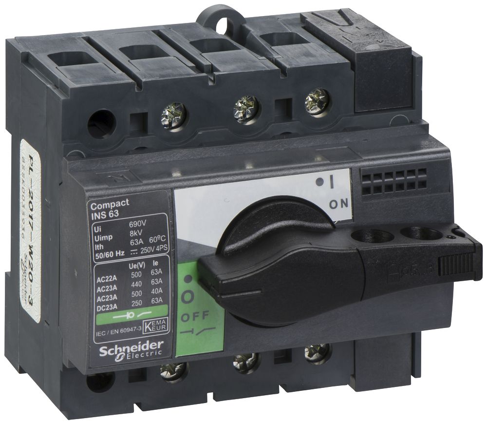 EB-Lasttrennschalter Schneider Electric NS-I 63 3L grau/schwarz