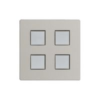 Kit de recouvr. EDIZIOdue elegance pour poussoir quadruple stone