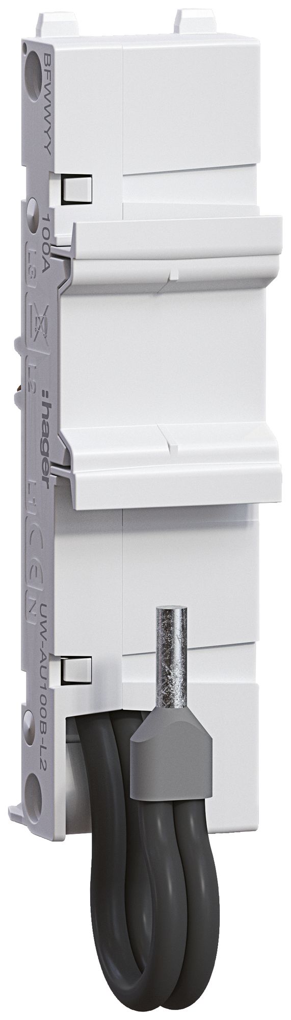 Universaladapter Hager uniway 27mm, 100A, 1P, L2