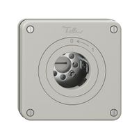 NUPU-Schwenktaster NEVO, ohne Zylinder, KS, 0 <- 1, lichtgrau