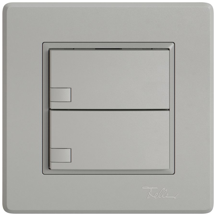 UP-Universaltaster EDIZIO.liv UNI SNAPFIX® o.LED 2× 1-Tbed.hgu