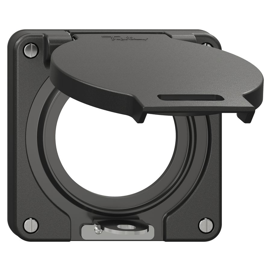 Deckel mit Klappdeckel NEVO Ø53mm abschliessbar IP21 sz (Dicht.sz)