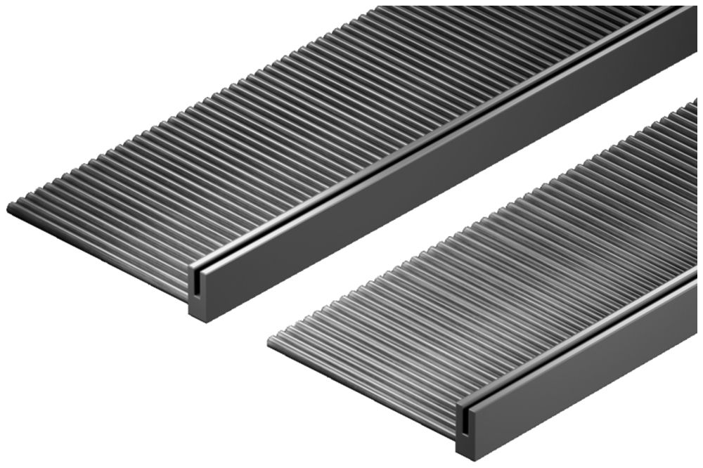 Réglette à brosse Rittal TX, 1000×80mm, pour entrée de toit, 2 pièces