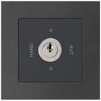 Interruttore rotativo INC 0-Hand-0-Aut. kallysto.pro 2/1L nero con serratura