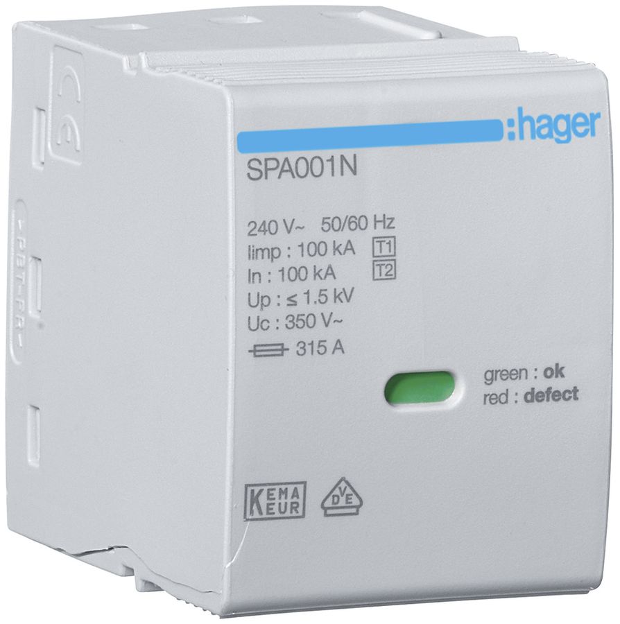 Modulo ad innesto Hager SPA 240V 100kA 1.5kV 2UM