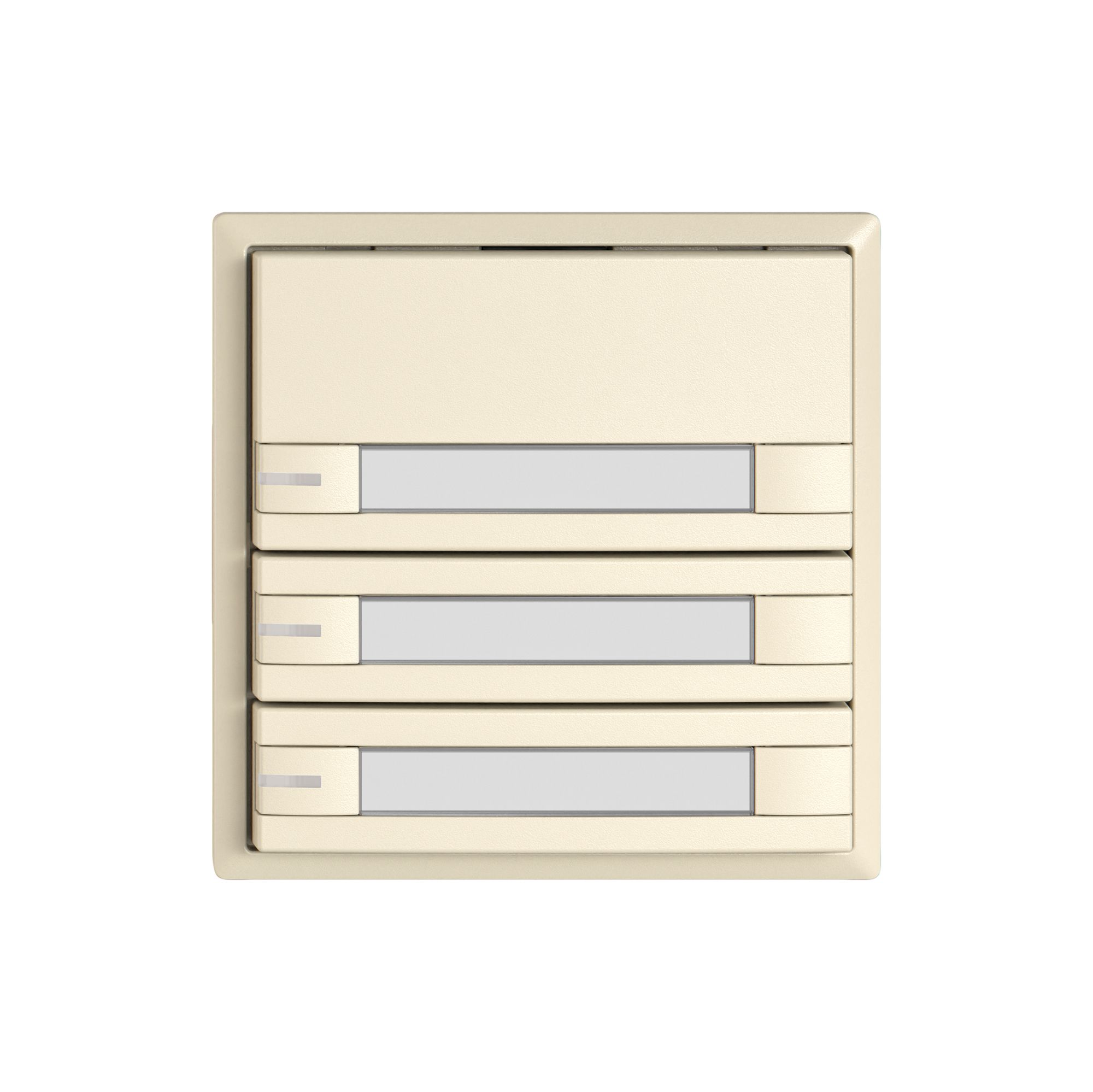 Poussoir KNX RGB EDIZIO.liv SNAPFIX® capteur temp.RGB-LED étiqu.3×com.2T cr