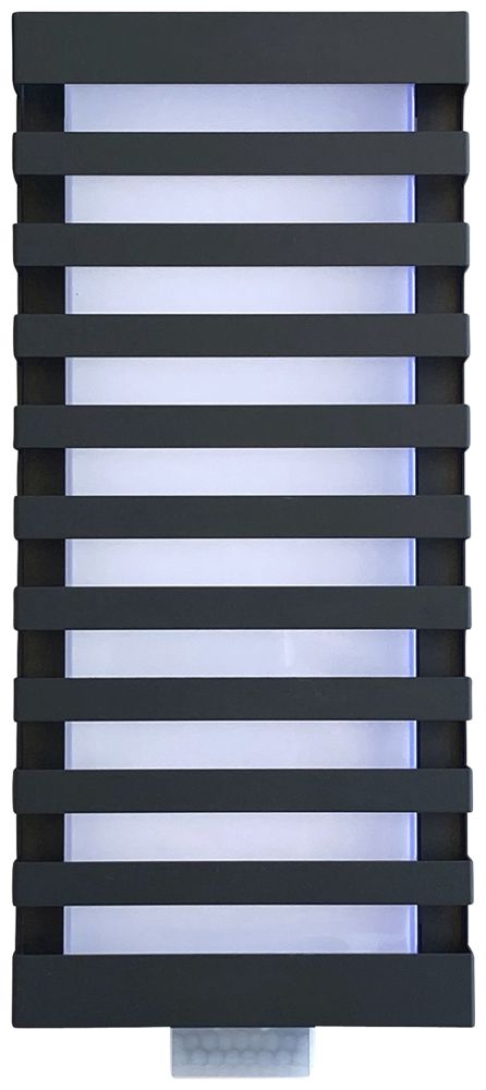 Applique LED Z-Licht PIR LongLED L SEN 5.5W 500lm 3000K IP65 260×120mm anthrac.
