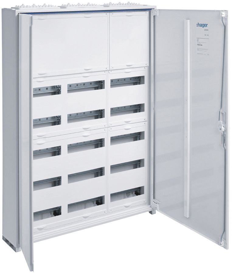 Distributore AP Hager univers 7 file 180UM coperc. IP44 800×1100×160mm