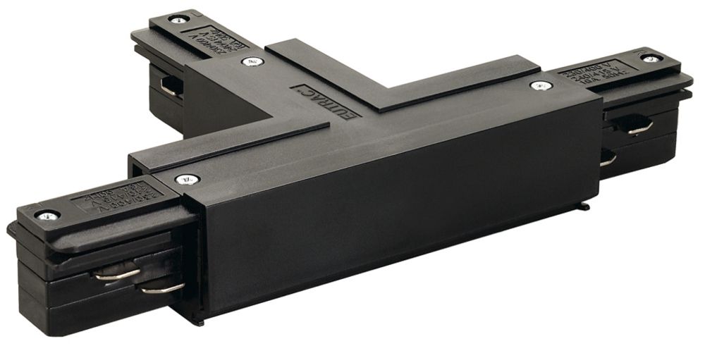 T-Verbinder SLV für Stromschiene EUTRAC, Erde links schwarz