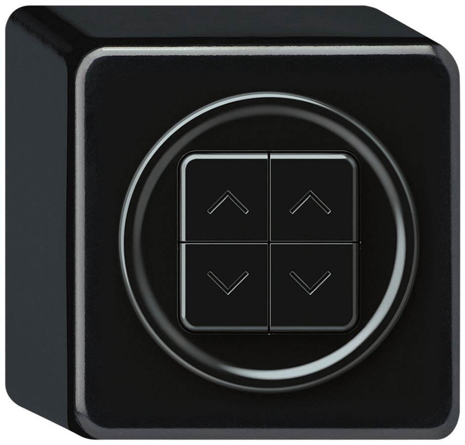 AP-Storentaster origin 2P 4×Tasten 88×88×54mm schwarz