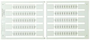 Bezeichnungsschildchen 5×9mm 10×1…10, 5 Kart. zu 100