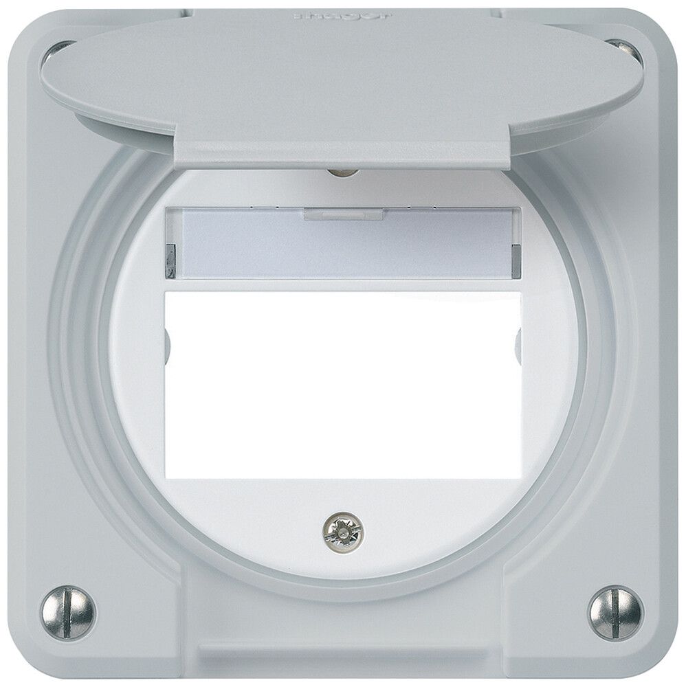 UP-Montageset robusto IP55 flach grau für Multimedia-Modul für Kombination