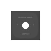 Plaque frontale SIDUS avec gravure anthracite