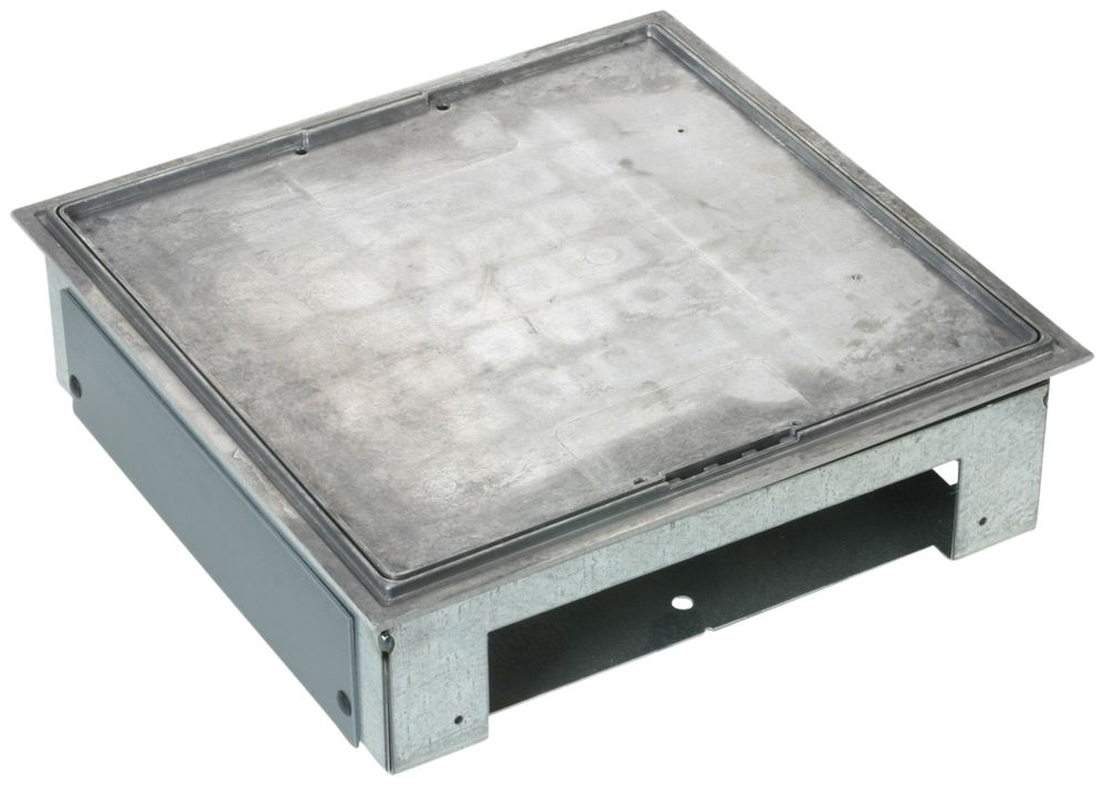 Zugdose Al H=82…110mm mit Teppichkante zu U-Kanal 50×200mm