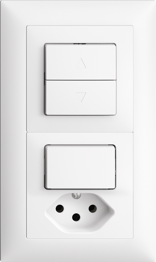 Combinazione INC Edue 2×1 Interrut p.tappar 1C+Combi A-R/1P+T13 bi