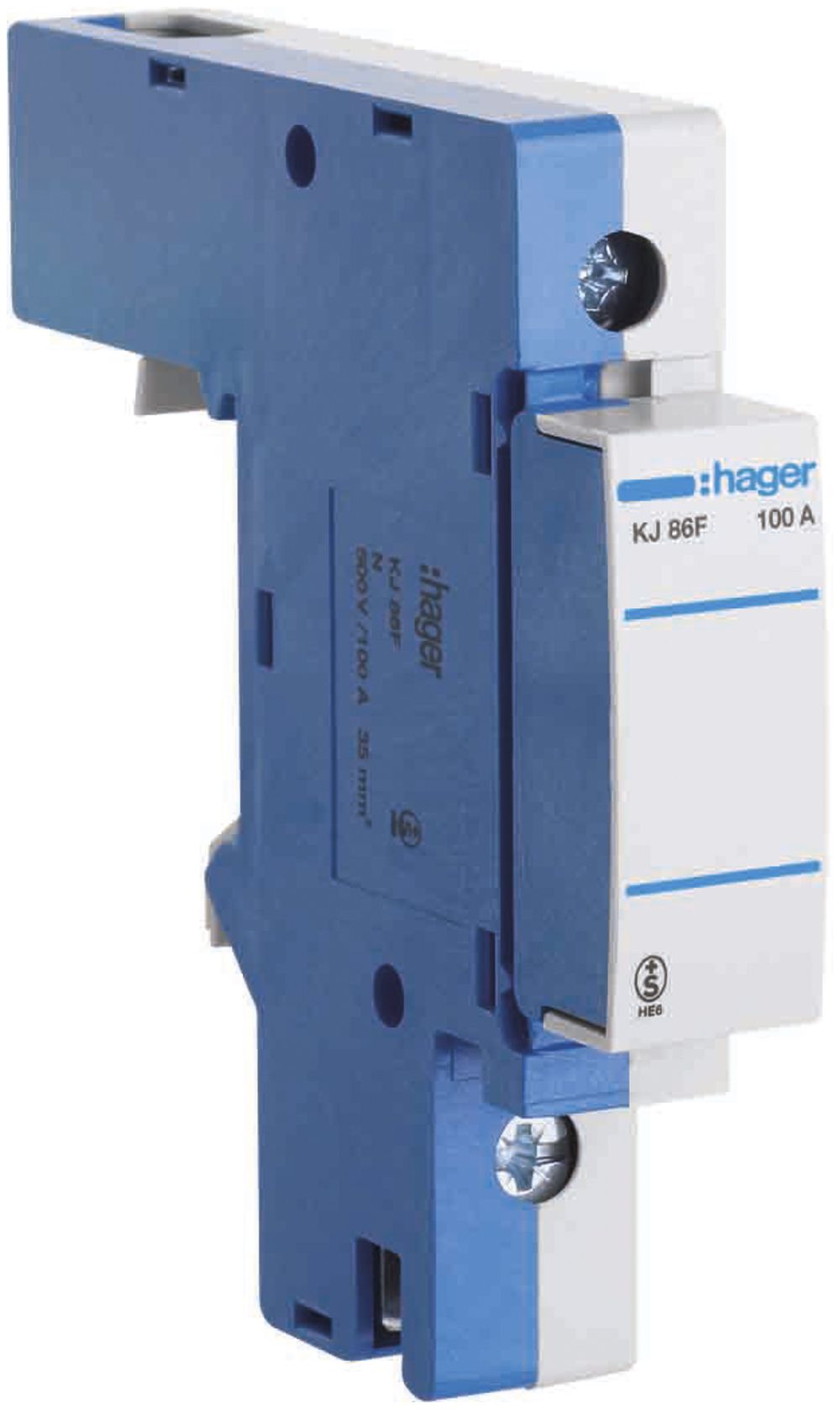 Élément d'alimentation Hager DIN00 100A N 44/51mm SN en bas