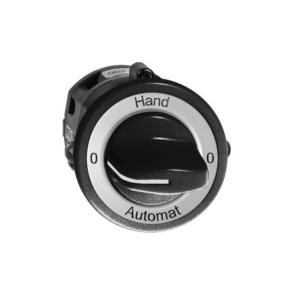 Interruttore rot. INC 0-Hand-0-Aut. FH 2/1P nero con manopola