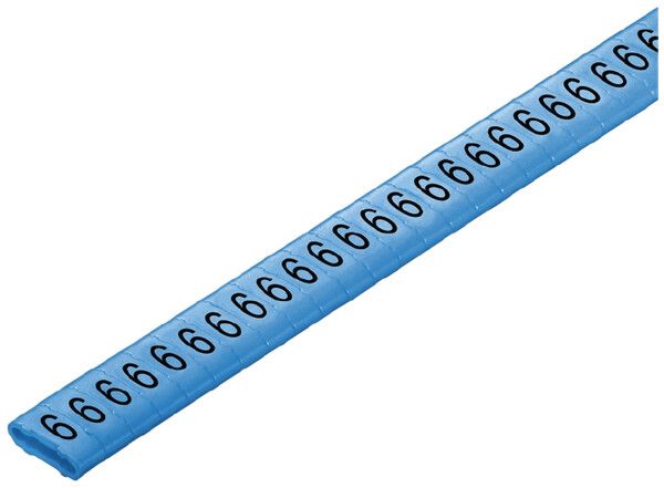 Kabelmarkierer Weidmüller CLI M CD für Ø10…317mm 4×11.3mm Aufdruck: 6, blau