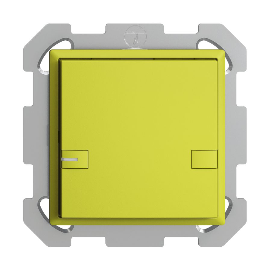 UP-KNX-Taster RGB EDUE, 250mW, m.RGB-LED, 1×Taste, 2×Tastenb., lem