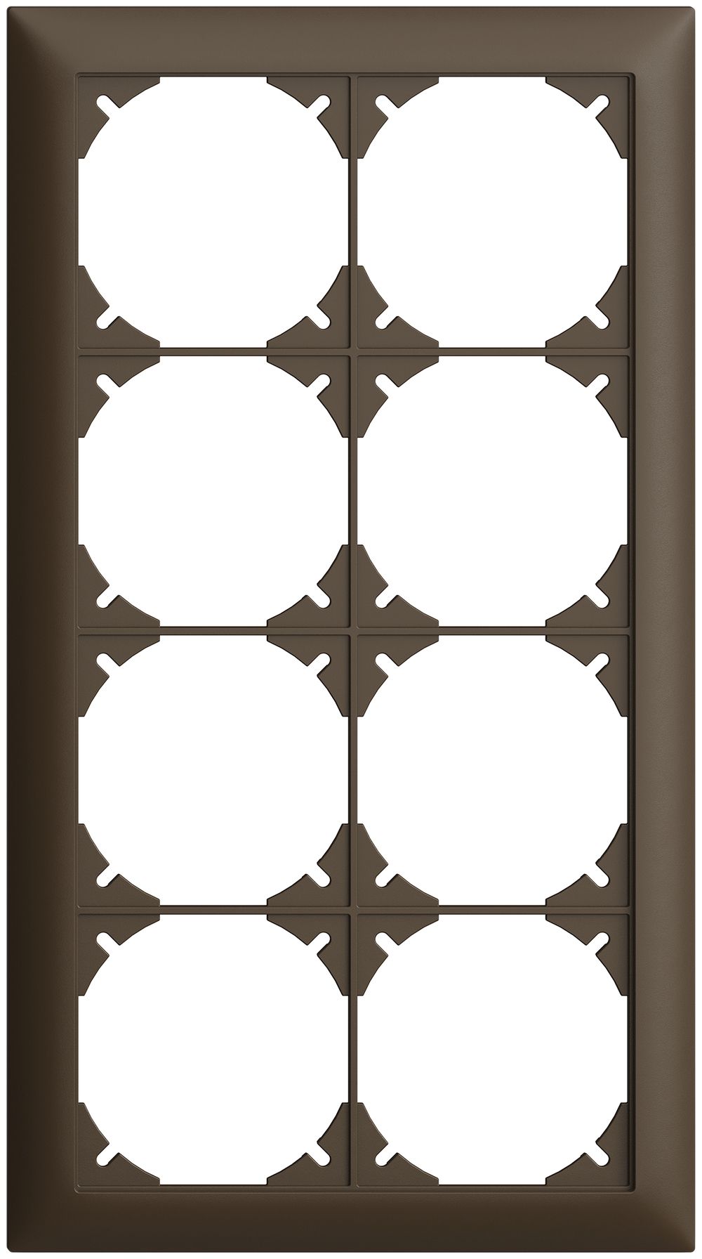 Abdeckrahmen EDIZIOdue 4×2 coffee