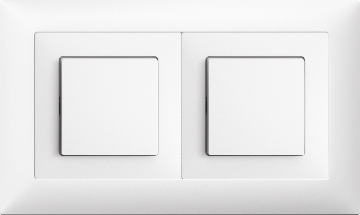 Combinazione INC Edue 1×2, Interruttore 3/1 + Interruttore 3/1 bi