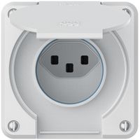 Steckdose robusto 1×Typ 23 IP55 weiss