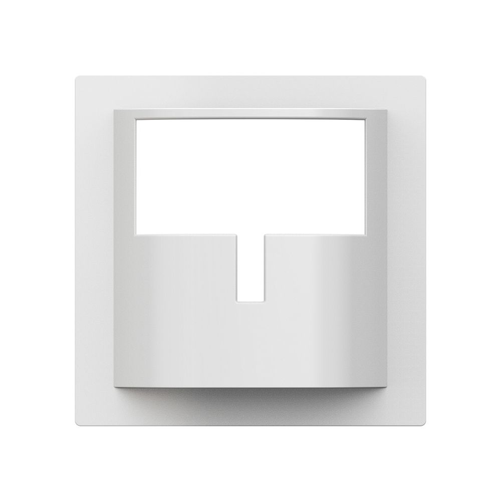 Plaque frontale Hager kallysto H pour détecteur de mouvement blanc