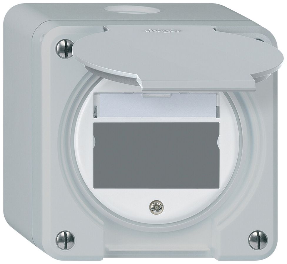 Kit di montaggio AP robusto IP55 piatto grigio per modulo multimedia