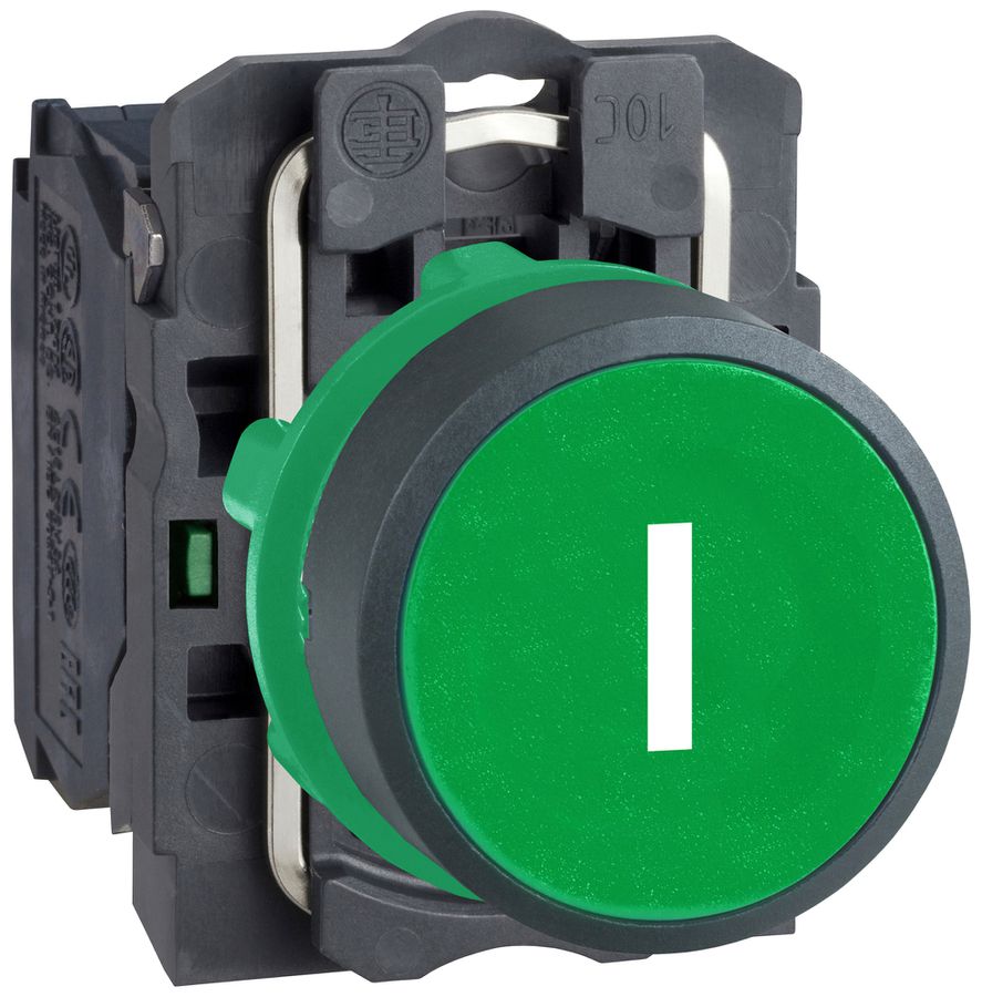 Poussoir Harmony XB5 plat vt Ø22.5mm 1NO IP66