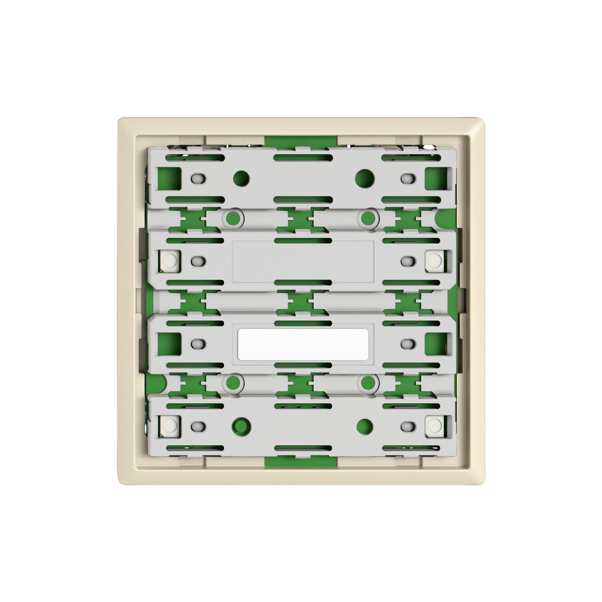 Piastra frontale EDIZIO.liv UNI SNAPFIX® 60×60mm crema