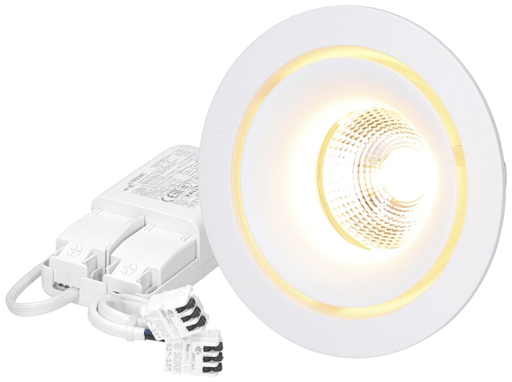 EB-LED-Spot MH MOON 8W 650lm 3000K IP44 MB DIM DALI Ø80mm weiss