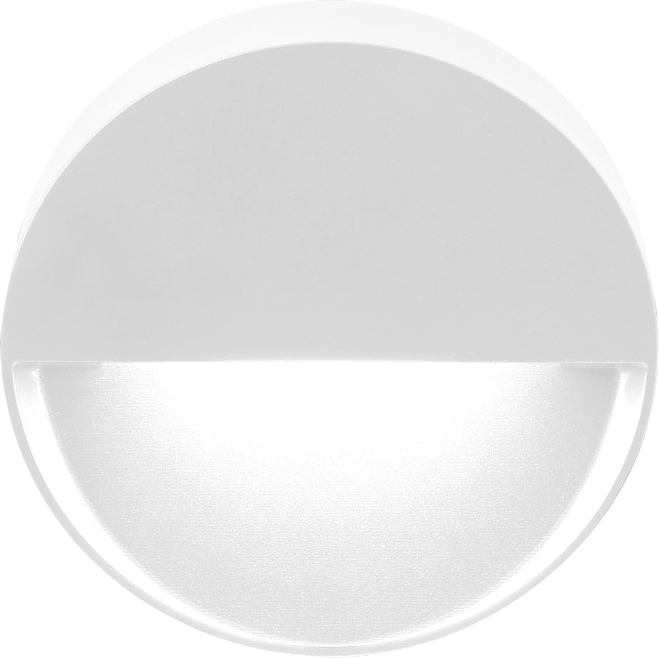 LED-Wandanbauleuchte ORL rund 10W, 3000K, IP65, ws, 190 x 42mm