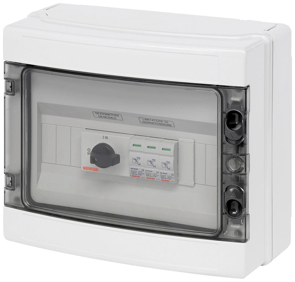 Generatoranschlusskasten Gewiss 90 PV 600V 2×Eing Prüfklasse Typ 1+Typ 2