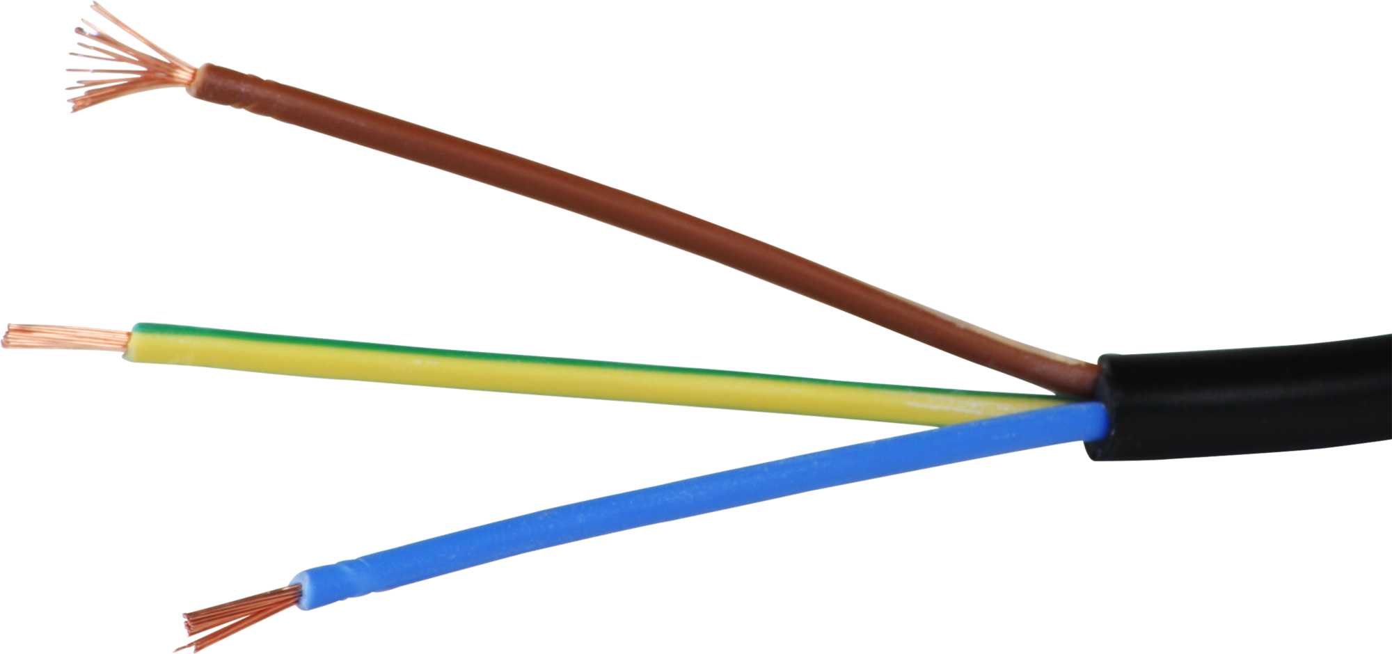 Kabel Td 3×1.5mm² LNPE schwarz Eca