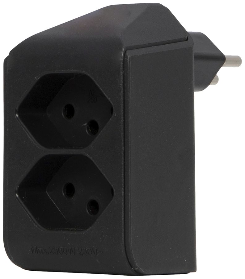 Fiche de dérivation cleverLINE 2×T13 300° sans suspension noir