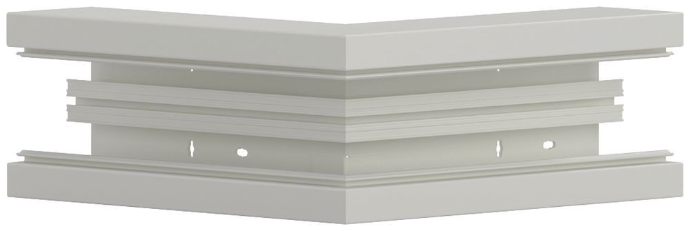 Ausseneck tehalit BR 85×130mm, Oberteil 80mm, verkehrsweiss