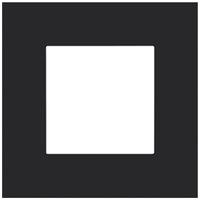 Abdeckrahmen Niko Pure steel 83×83mm lackiert schwarz