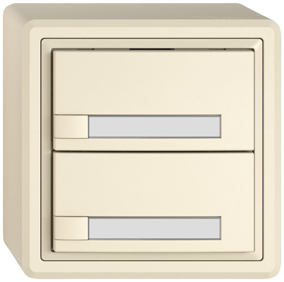 Pulsante KNX RGB AP EDIZIO.liv SNAPFIX® sensore temp.s.LED targ.2× com.1T cr