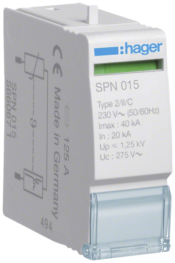 Ersatzpatrone Hager für TN-C-S