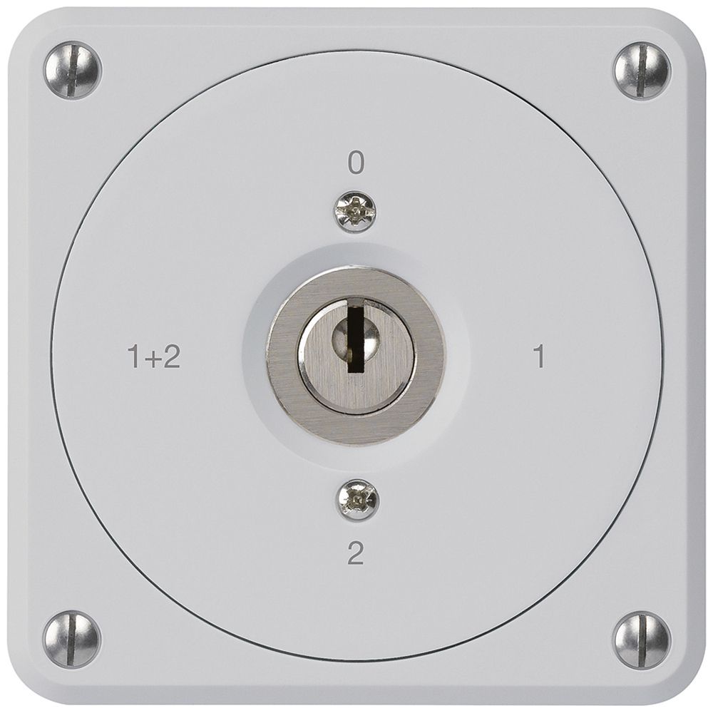 UP-Schlüsselschalter robusto ohne Klappdeckel 1/1P grau für Kombination