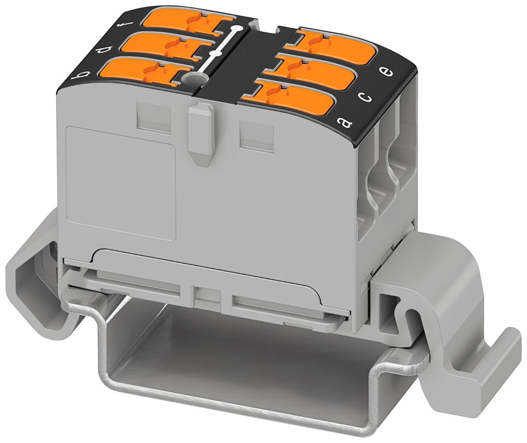 Blocco di distribuzione PX PTVFIX 6X2,5-NS35A BK
