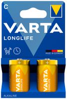 Batterie VARTA Consumer Longlife C Alkali-Mangan 1.5V Blister à 2 Stück