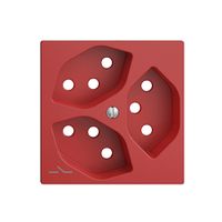 Frontplatte EDIZIOdue 3×T13 berry 1×S